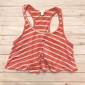 Y2K Cropped Stripes Swing Tank S